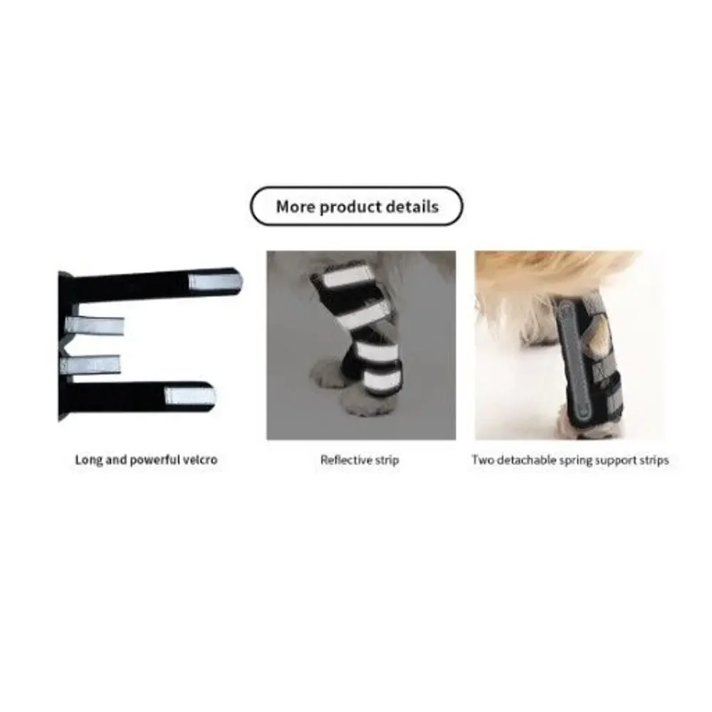 Dog Rear Leg Knee Braces - Pair - Hock Joint Wrap Support Injuries Size Medium